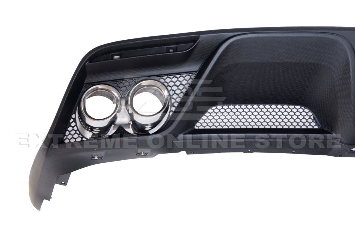 2015-17 Ford Mustang GT350 Rear Bumper Quad Tips Diffuser image 12