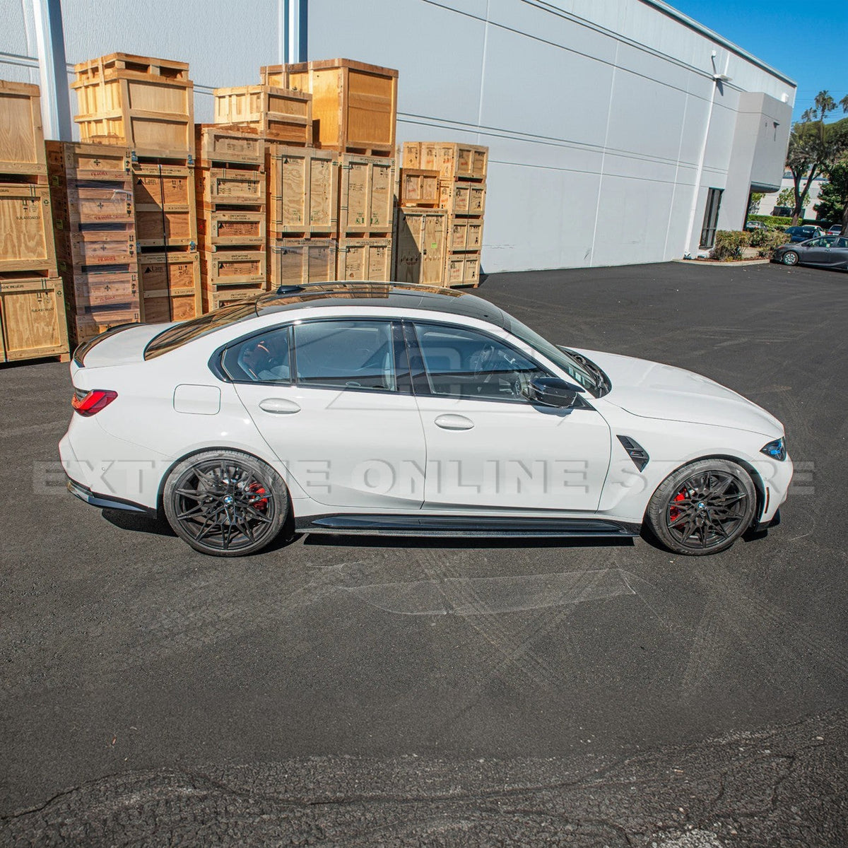 2021-Up BMW G80 M3 Carbon Fiber Side Skirts image 3