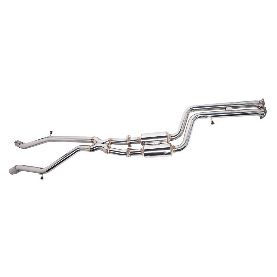 2015-2020 BMW F80 M3 F82 F83 M4 Resonated Mid Pipe Exhaust image 1