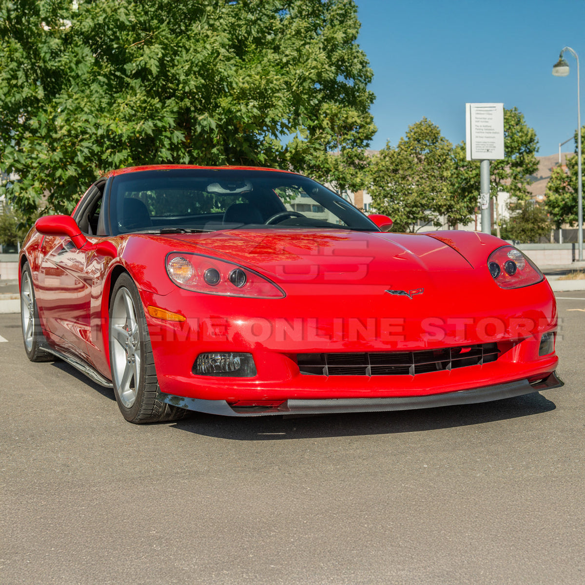 Corvette C6 Base Model ZR1 Conversion Front Splitter Lip image 34
