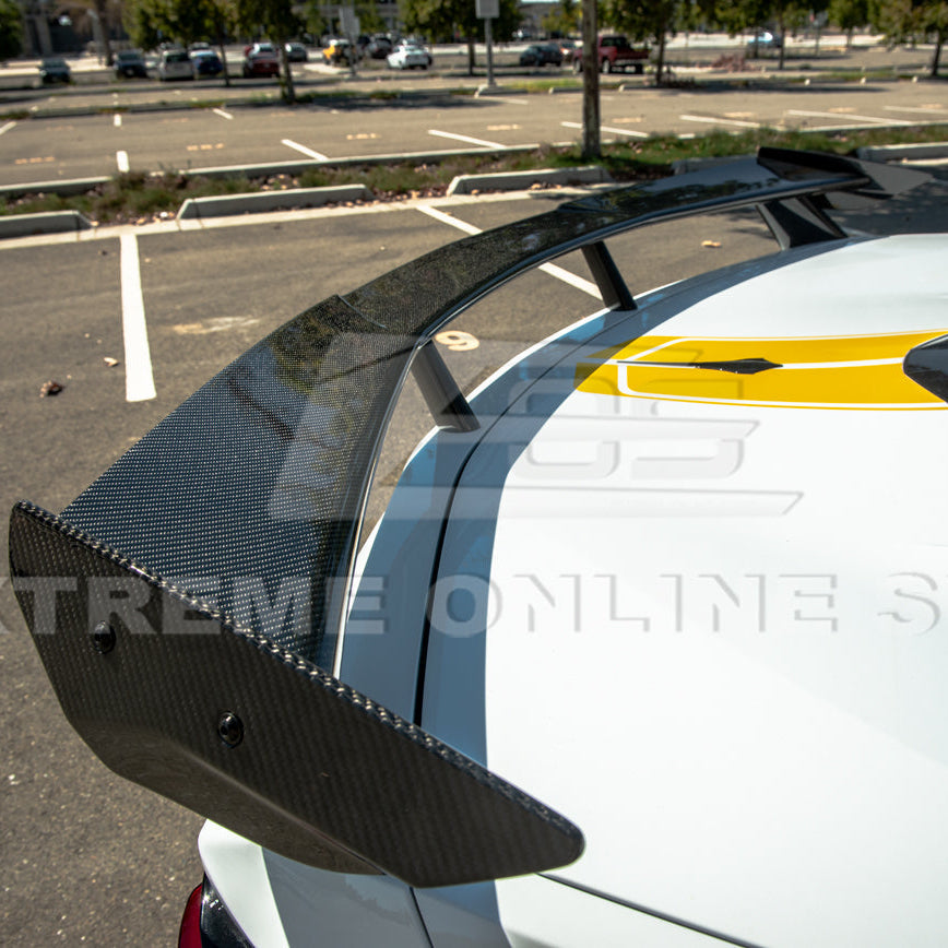 2020-Up Corvette C8 GM Factory Style DRY CARBON FIBER Rear Spoiler Side Winglets image 5