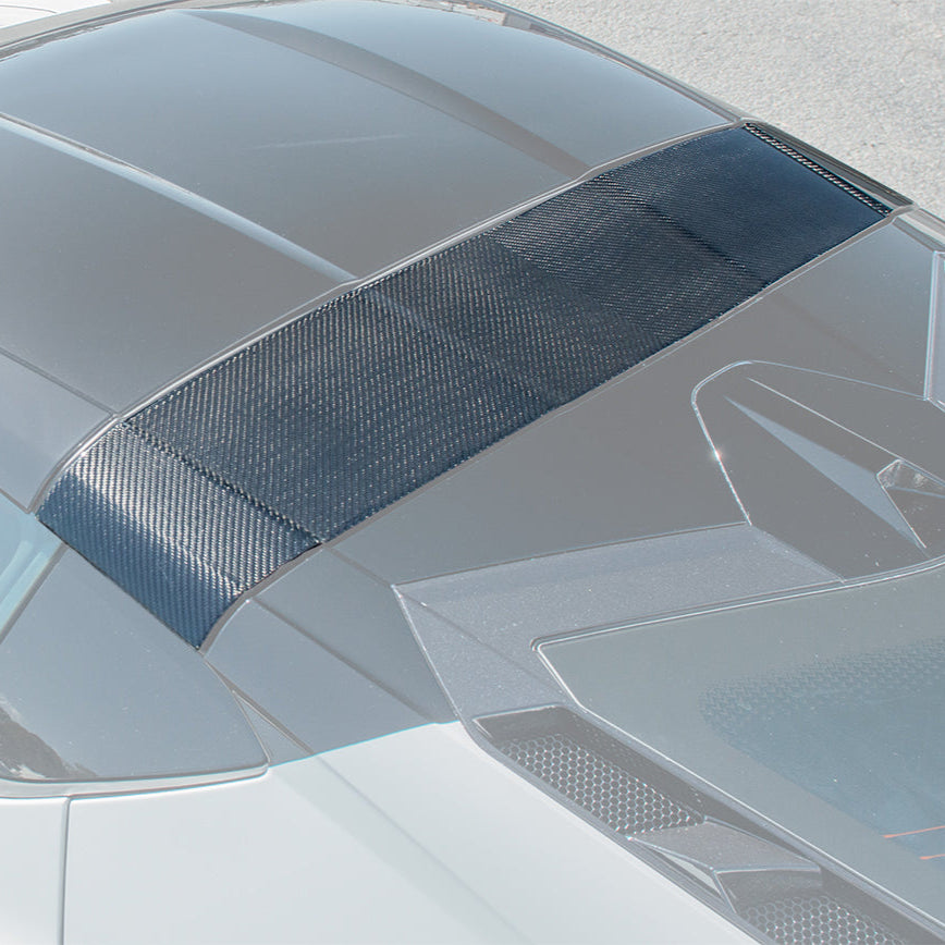 Chevrolet Corvette C8 DRY CARBON FIBER Top Roof Pillar Bow image 1