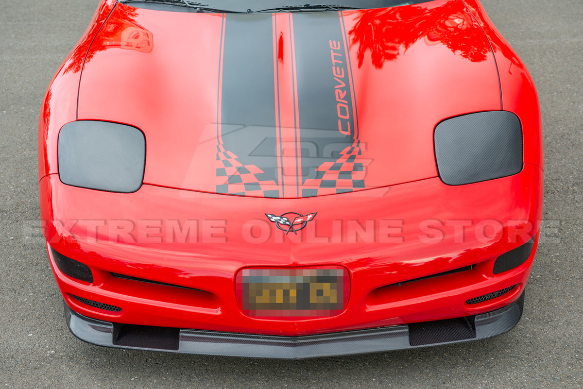 Chevrolet Corvette C5 DRY Carbon Fiber Front Headlight Covers image 4