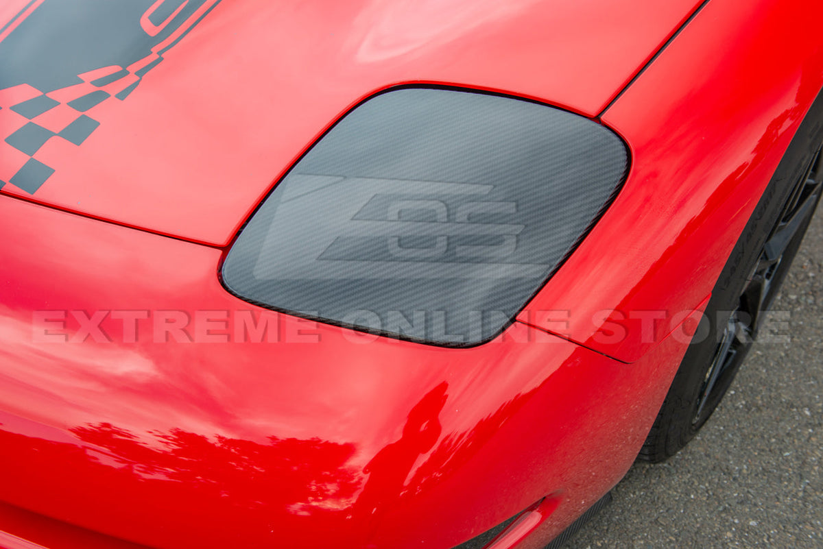 Chevrolet Corvette C5 DRY Carbon Fiber Front Headlight Covers image 10