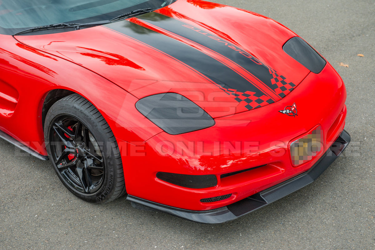 Chevrolet Corvette C5 DRY Carbon Fiber Front Headlight Covers image 7