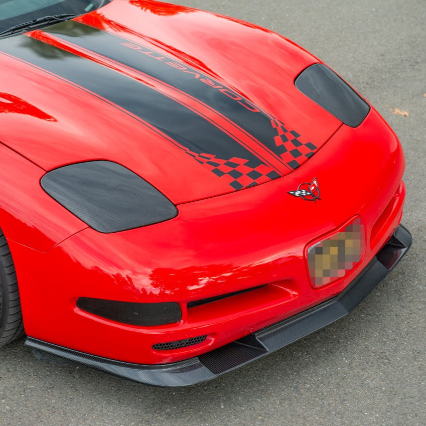 Chevrolet Corvette C5 DRY Carbon Fiber Front Headlight Covers image 16