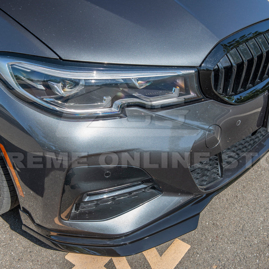 2019-Up BMW G20 M-Sport Front Lip Splitter Side Skirt Pair image 11