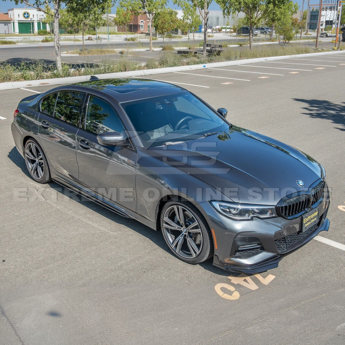 2019-Up BMW G20 M-Sport Front Lip Splitter Side Skirt Pair image 6