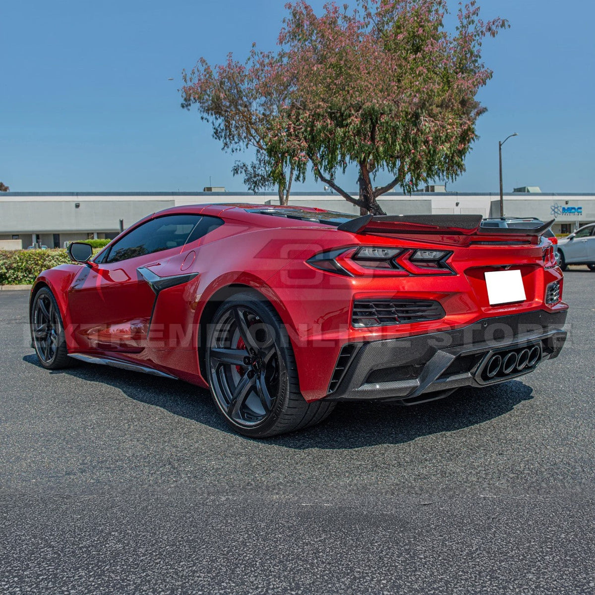 Chevrolet Corvette C8 Z06 DRY CARBON FIBER Rear Side Vent Cover image 7