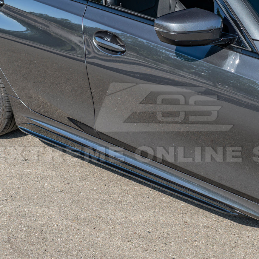 2019-Up BMW G20 M-Sport Front Lip Splitter Side Skirt Pair image 13