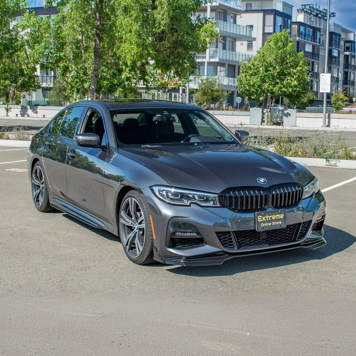 2019-Up BMW G20 M-Sport Front Lip Splitter Side Skirt Pair image 3