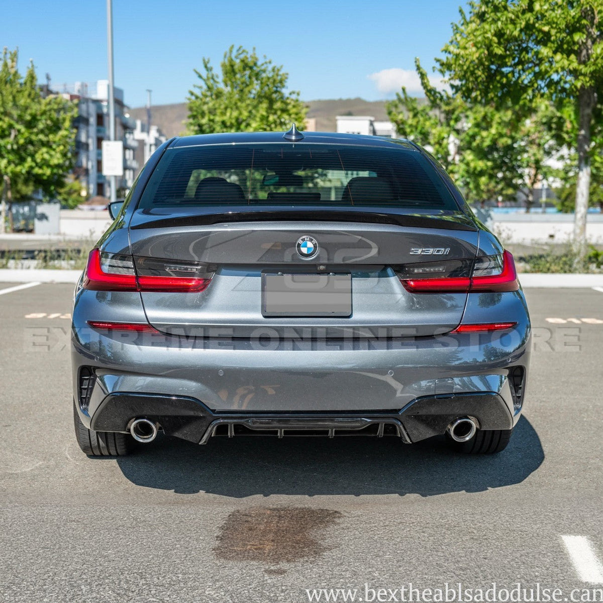2019-Up BMW G20 G28 3-Series M-Sport Front Lip Side Skirts Rear Spoiler image 8