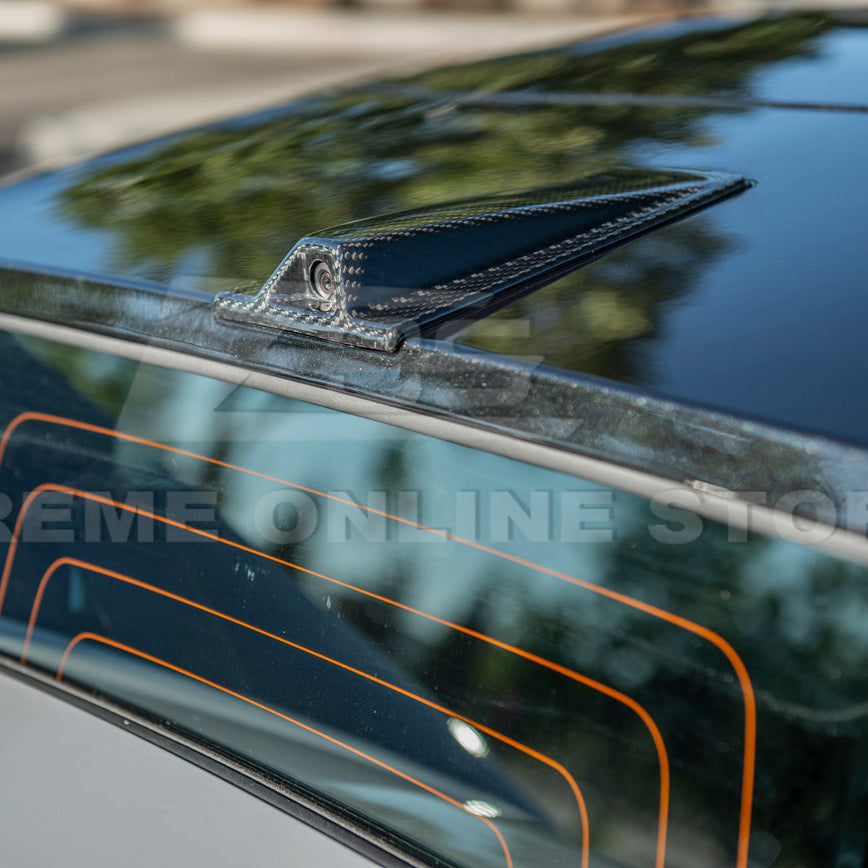 Corvette C8 Convertible DRY CARBON FIBER Rear Decklid Camera Cover image 6