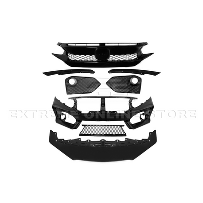 2016-21 Honda Civic JDM Type-R Conversion Front Bumper Kit image 10