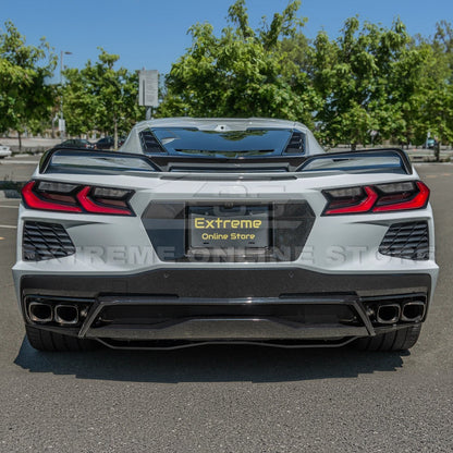 Corvette C8 DRY CARBON FIBER License Plate Backing image 6