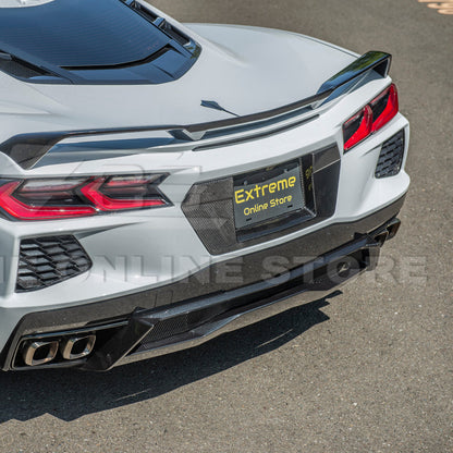 Corvette C8 DRY CARBON FIBER License Plate Backing image 5