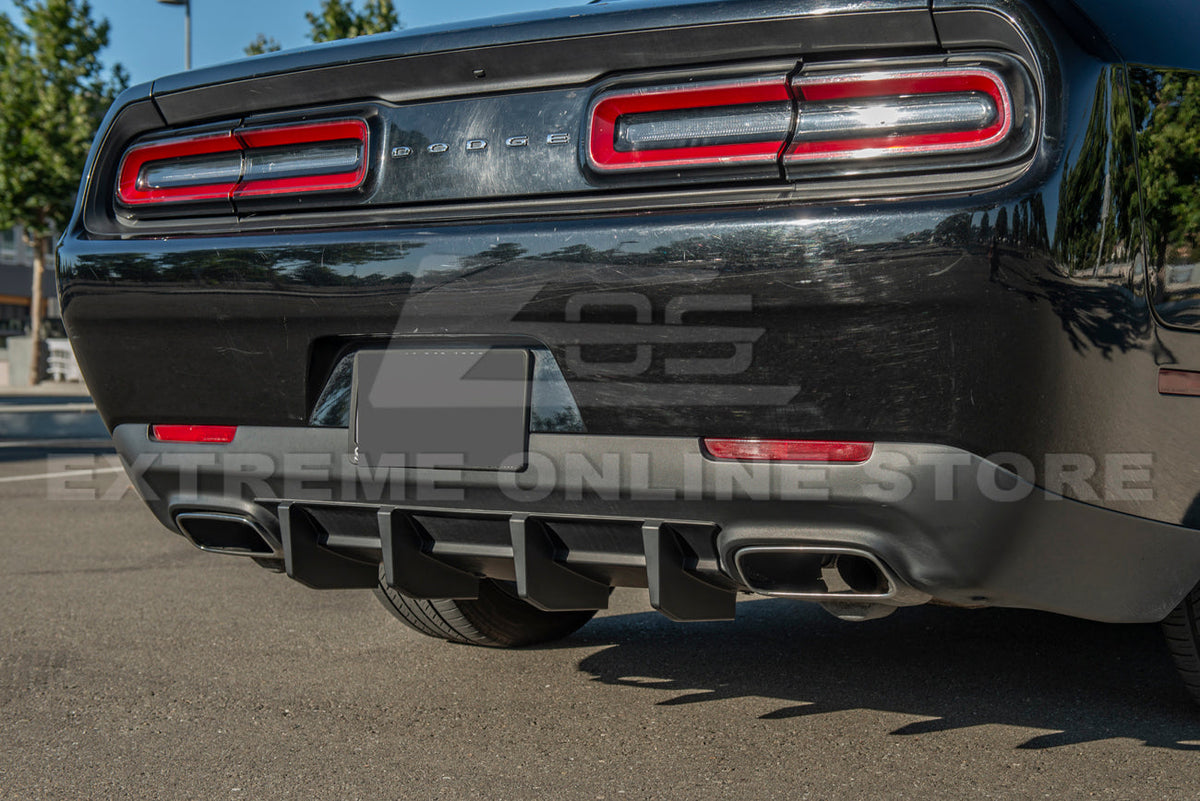2015-Up Dodge Challenger SRT Add-On Rear Diffuser image 6