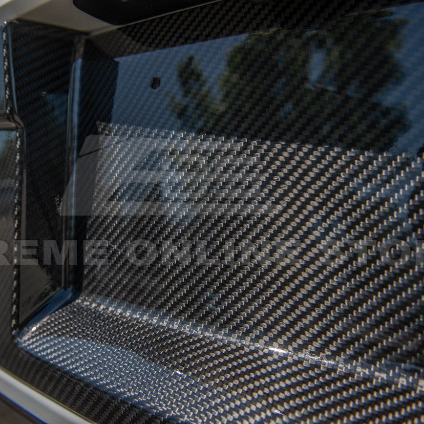 Corvette C8 DRY CARBON FIBER License Plate Backing image 9