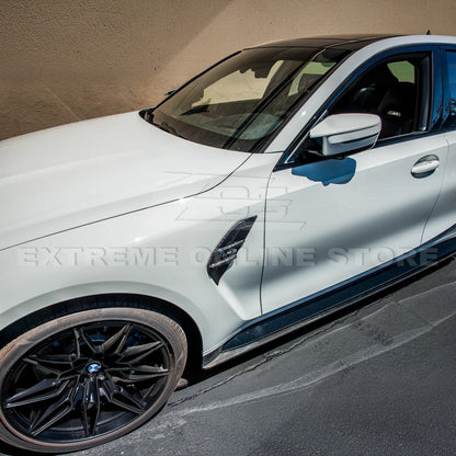2021-Up BMW G80 M3 Carbon Fiber Side Fender Vent Trim Cover image 3