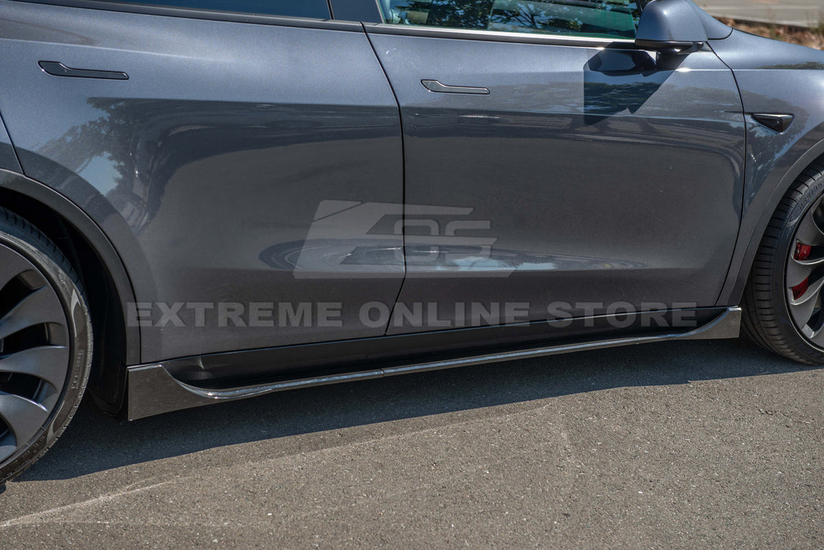 2020-24 Tesla Model Y Performance Side Skirts Rocker Panels image 7