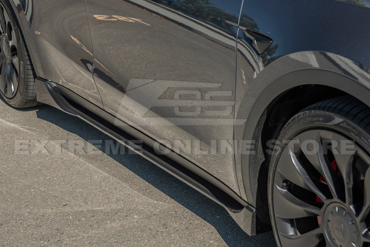 2020-24 Tesla Model Y Performance Side Skirts Rocker Panels image 6