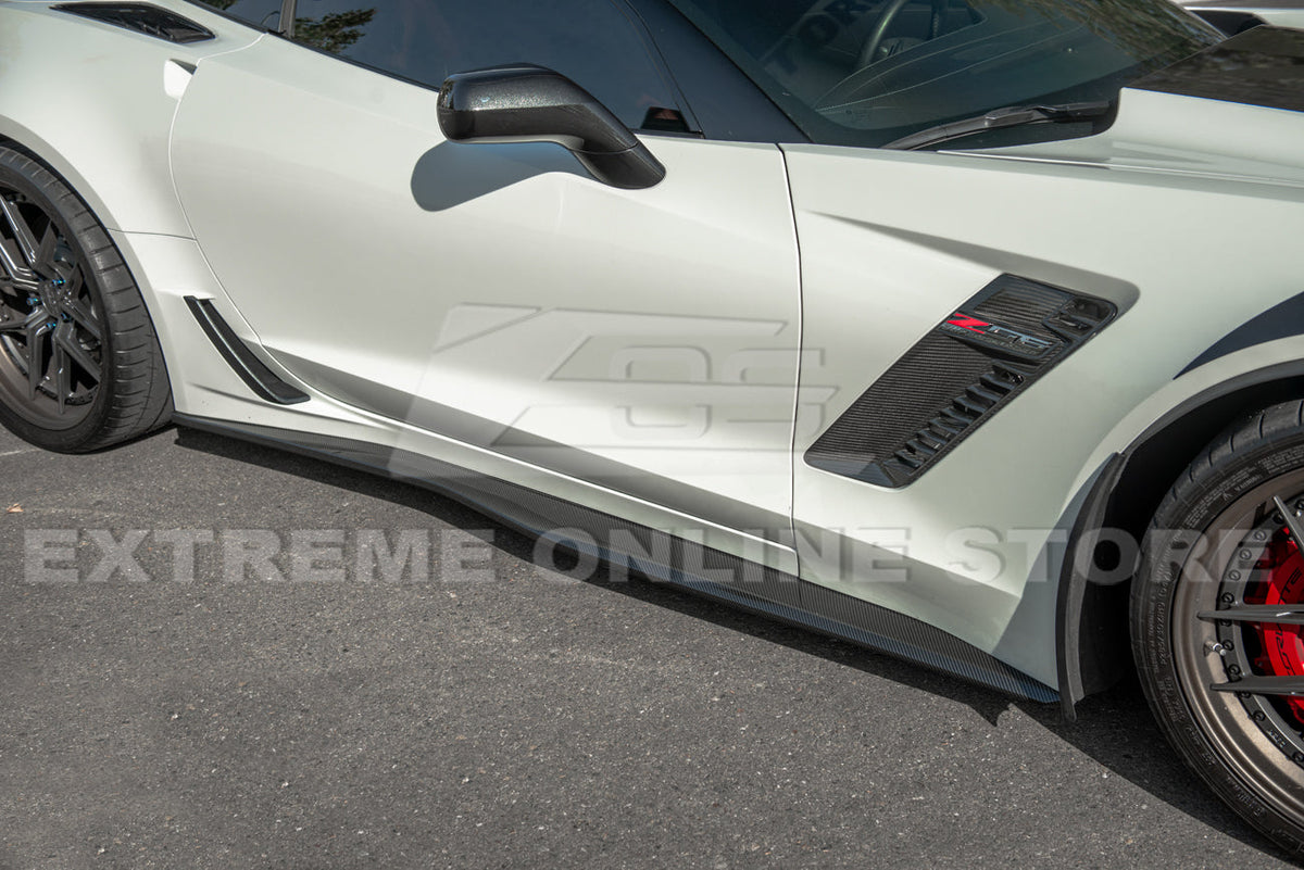 Corvette C7 Z06 Conversion Side Skirts Rocker Panels image 24