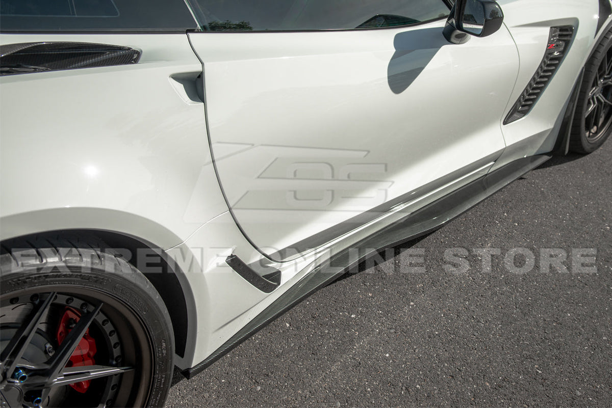 Corvette C7 Z06 Conversion Side Skirts Rocker Panels image 25