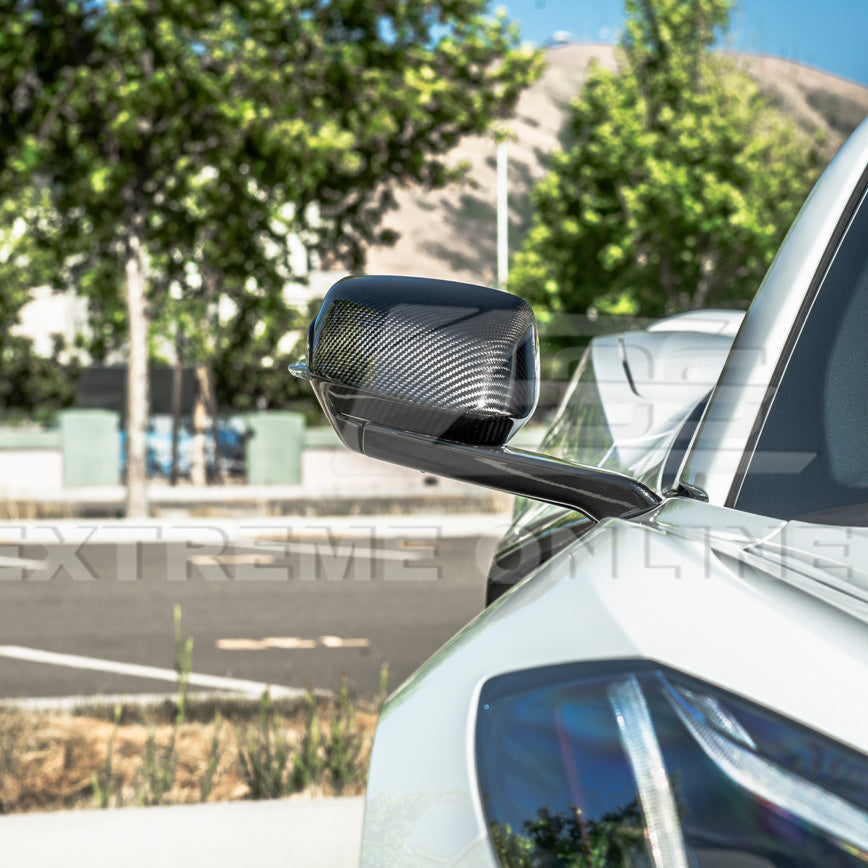 Corvette C8 DRY CARBON FIBER Upper Mirror Covers image 5