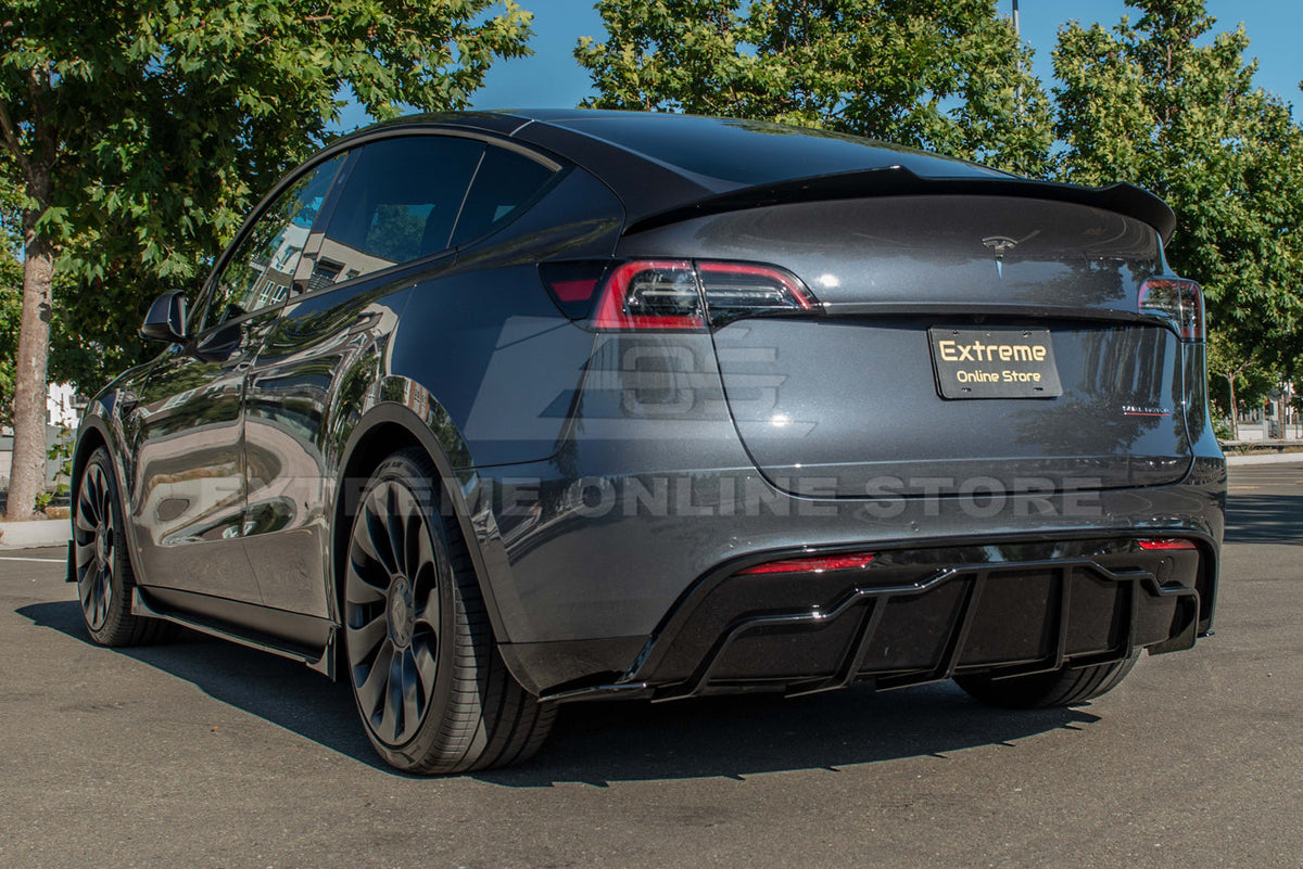 2020-24 Tesla Model Y Performance Rear Bumper Diffuser image 7