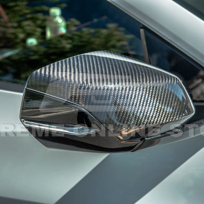Corvette C8 DRY CARBON FIBER Upper Mirror Covers image 6