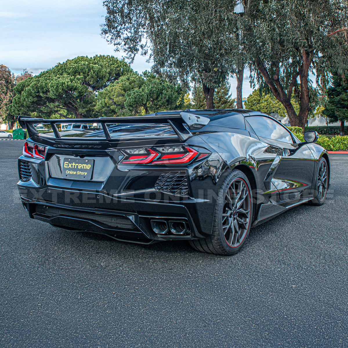 5VM Package Corvette C8 Stingray DRY CARBON FIBER Rear Spoiler image 30