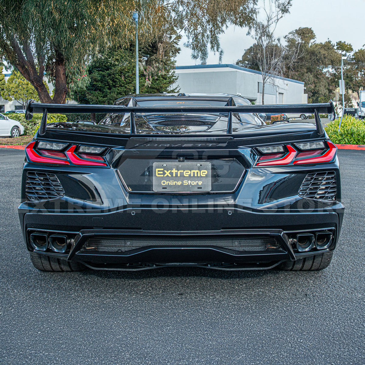 5VM Package Corvette C8 Stingray DRY CARBON FIBER Rear Spoiler image 25