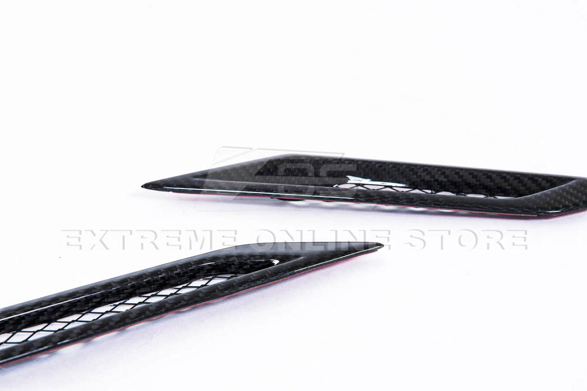 2009-15 Cadillac CTS-V Dry Carbon Fiber Side Bumper Fender Vents image 6