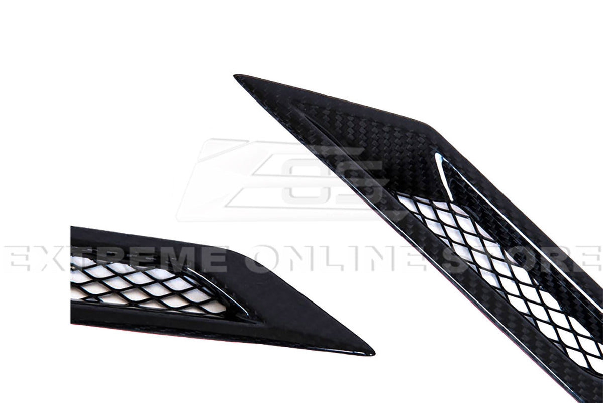 2009-15 Cadillac CTS-V Dry Carbon Fiber Side Bumper Fender Vents image 5