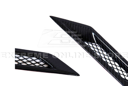 2009-15 Cadillac CTS-V Dry Carbon Fiber Side Bumper Fender Vents image 5
