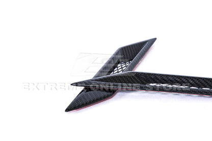 2009-15 Cadillac CTS-V Dry Carbon Fiber Side Bumper Fender Vents image 4