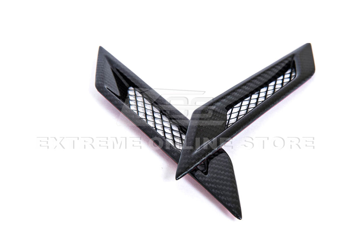 2009-15 Cadillac CTS-V Dry Carbon Fiber Side Bumper Fender Vents image 3
