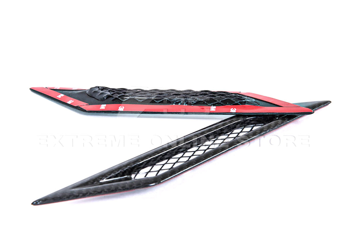 2009-15 Cadillac CTS-V Dry Carbon Fiber Side Bumper Fender Vents image 7