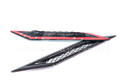 2009-15 Cadillac CTS-V Dry Carbon Fiber Side Bumper Fender Vents image 7