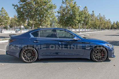 2014-17 Infiniti Q50 Sport Carbon Fiber Front Bumper Lip Splitter image 12