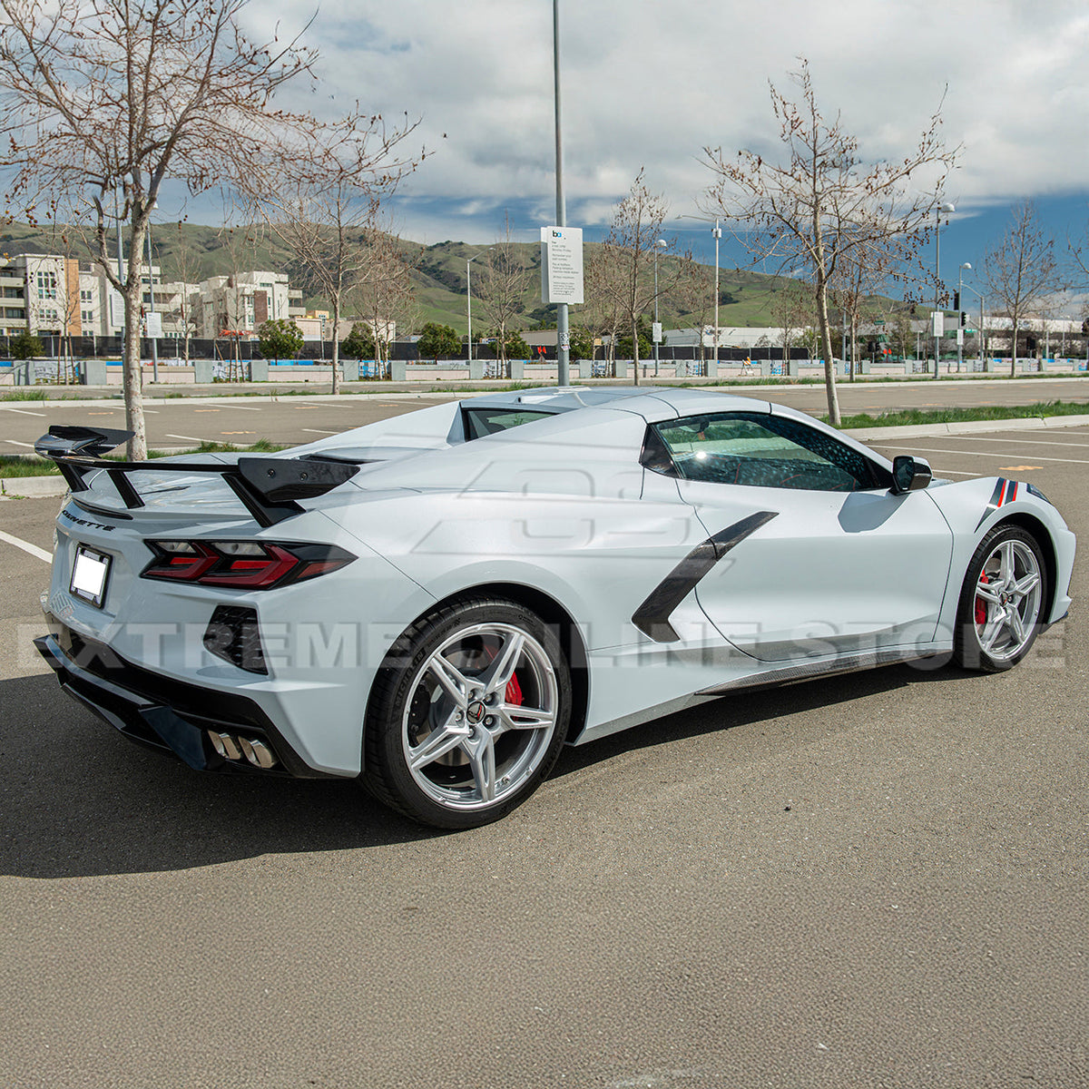 5VM Package Corvette C8 Stingray DRY CARBON FIBER Rear Spoiler image 9