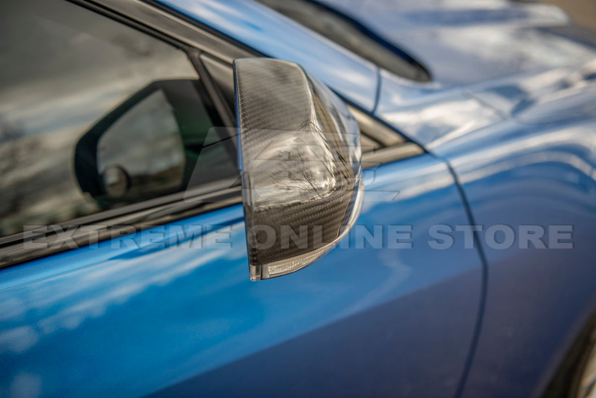 2013-18 Cadillac ATS ATS-V Sedan | GM Factory DRY CARBON FIBER Side Mirror Covers image 6