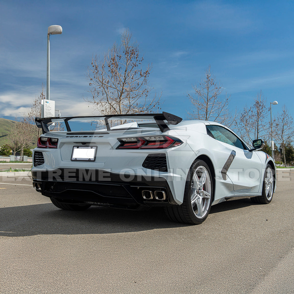 5VM Package Corvette C8 Stingray DRY CARBON FIBER Rear Spoiler image 11