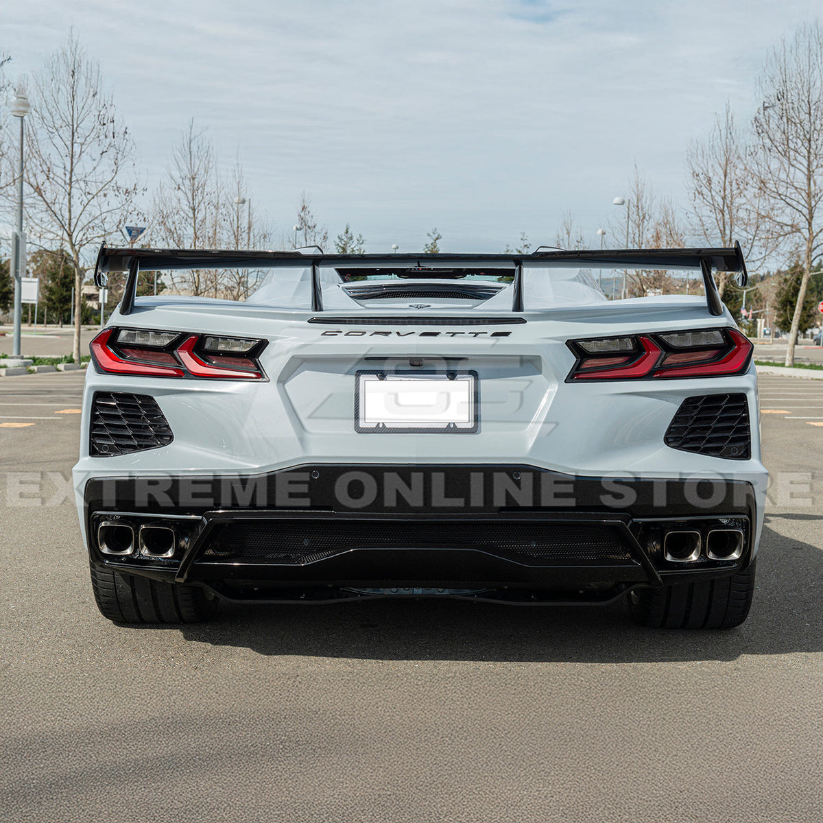 5VM Package Corvette C8 Stingray DRY CARBON FIBER Rear Spoiler image 7