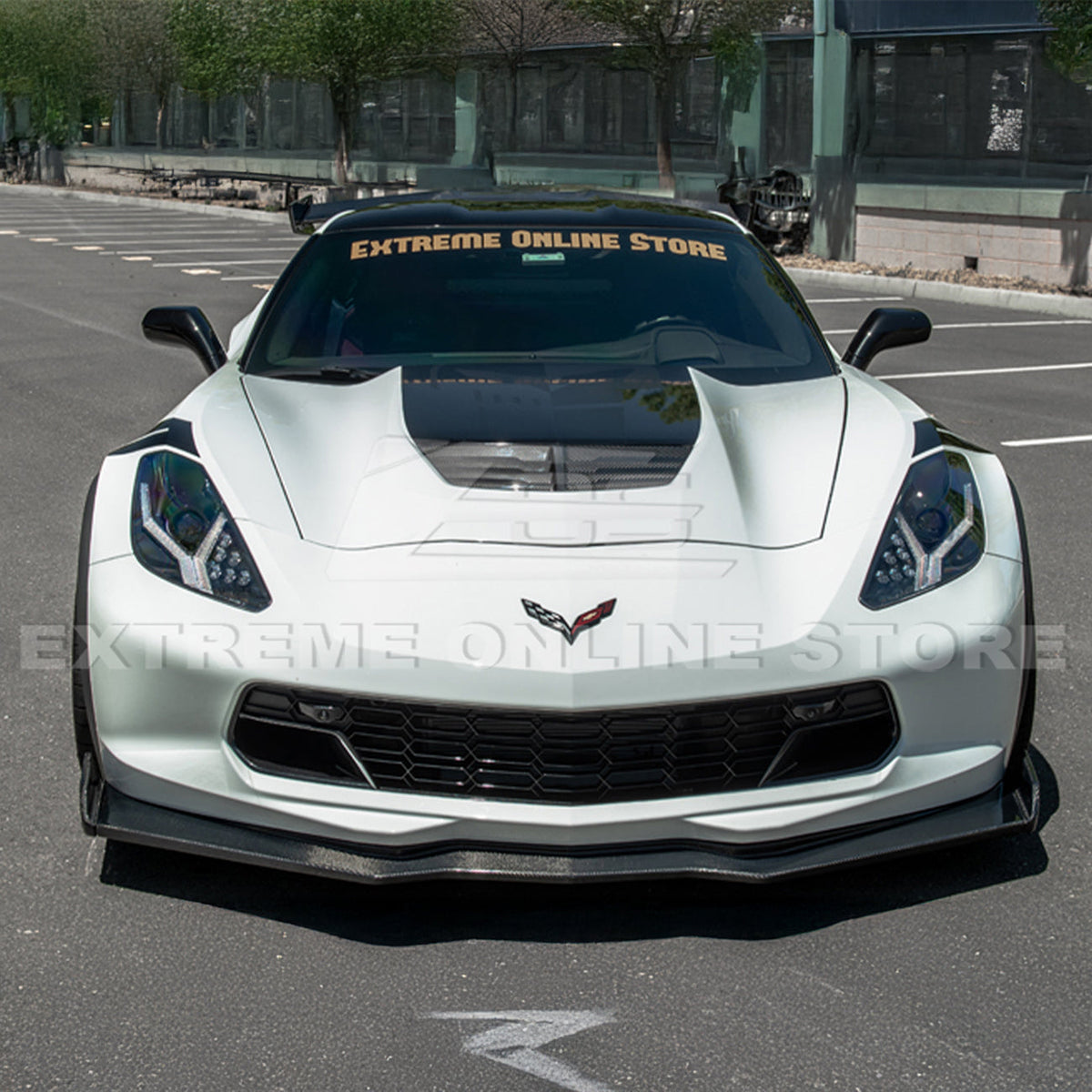 Corvette C7 Stage 2.5 ZR1 Conversion Extended Front Splitter image 22