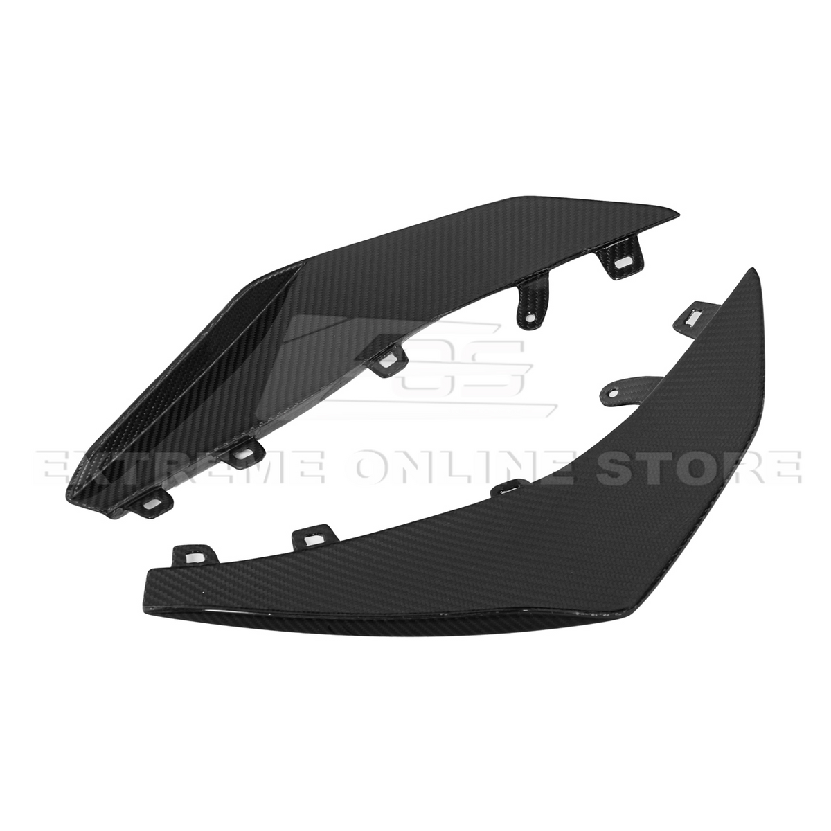 Chevrolet Corvette C8 Z06 / E-Ray DRY CARBON FIBER Front Side Canards image 45