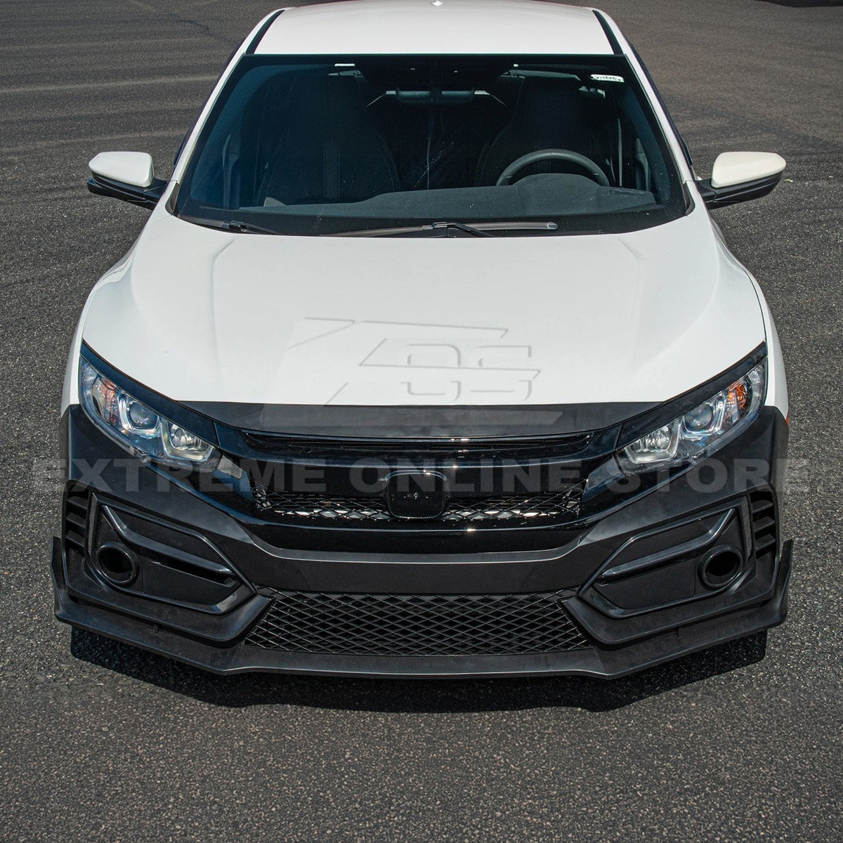 2016-21 Honda Civic JDM Type-R Conversion Front Bumper Kit image 13