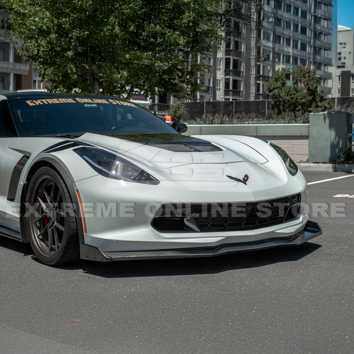 Corvette C7 Stage 2.5 ZR1 Conversion Extended Front Splitter image 24
