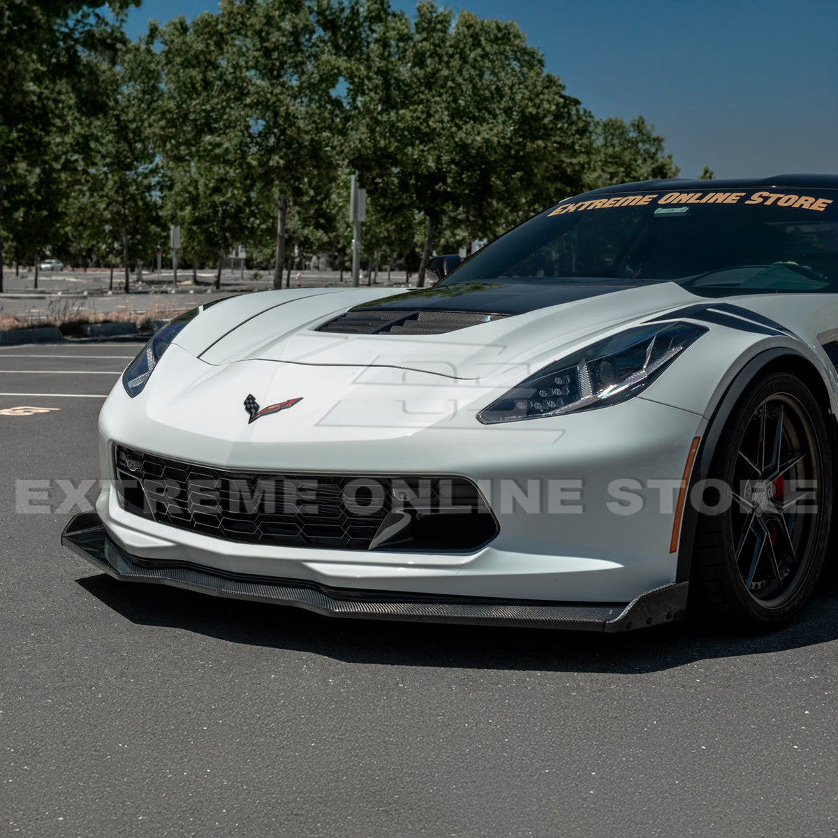 Corvette C7 Stage 2.5 ZR1 Conversion Extended Front Splitter image 20