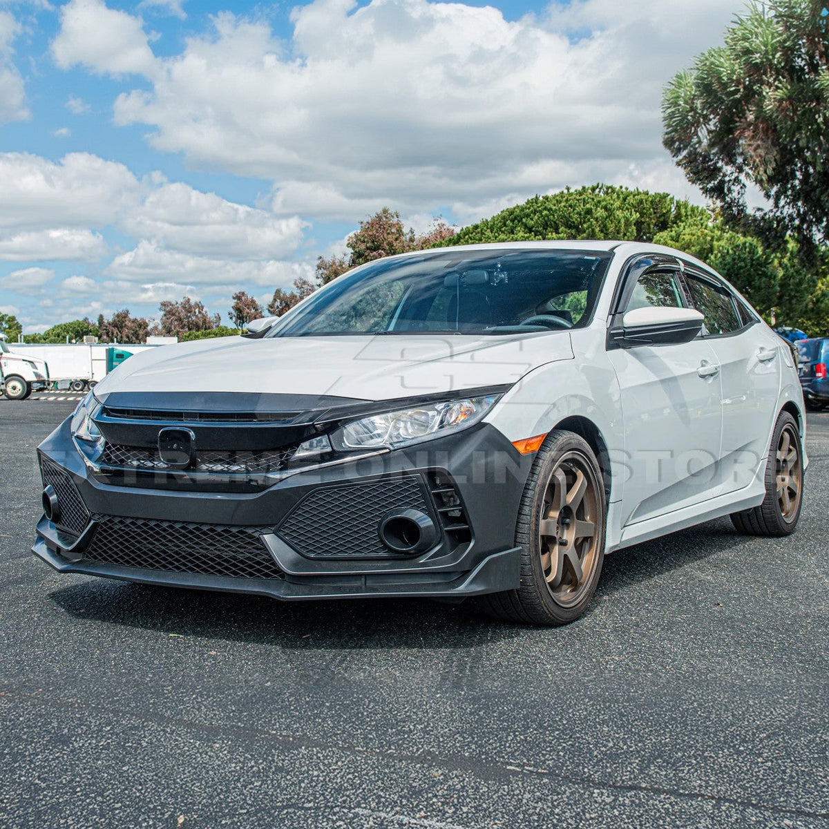 2016-21 Honda Civic JDM Type-R Conversion Front Bumper Kit image 3